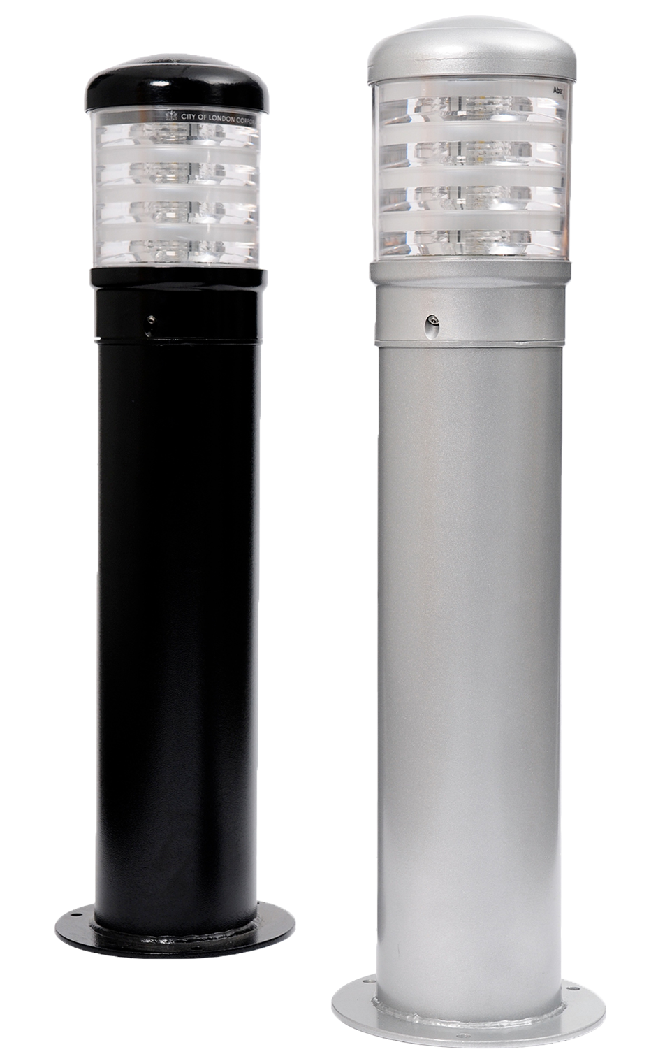 Abacus LED Quartz Bollards silver black-1