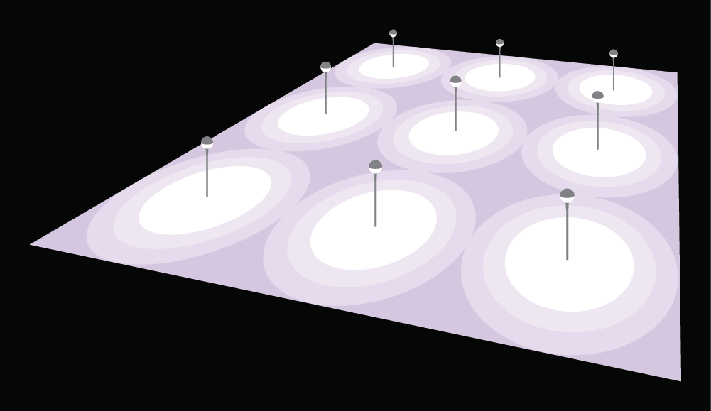 9 x Lanterns at 12m: 1 x 400W SON-T 