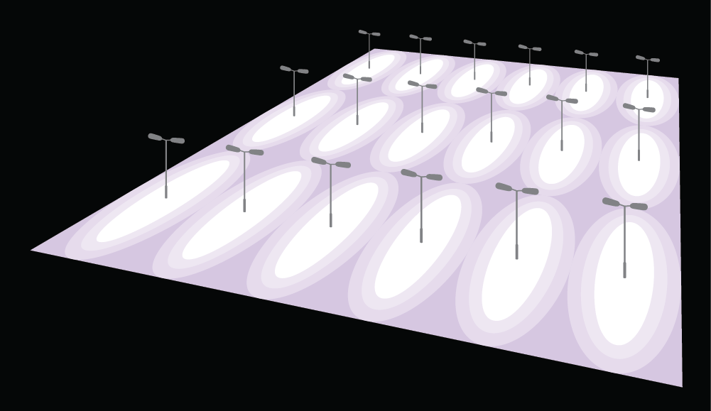 18 x Twin Road Lanterns at 8m: 2 x 150W SON-T